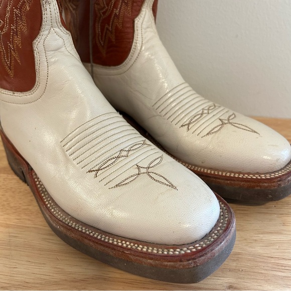 Lucchese 2000 Series Women’s 6B Western Boots T1521KD Parched Wheat Goat 2003 - Picture 3 of 16